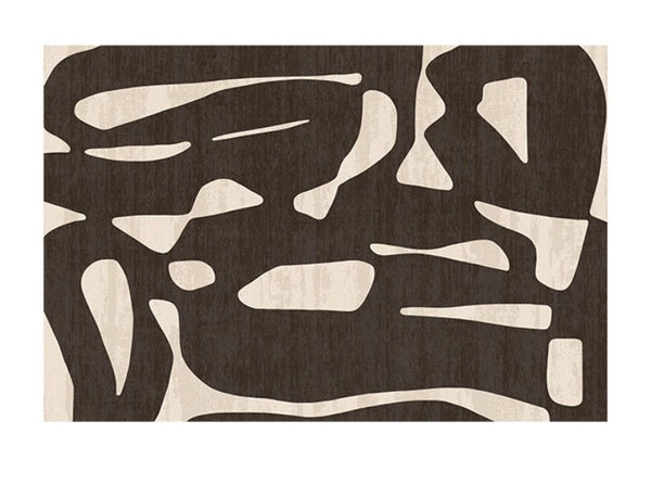 Dining Room Floor Rugs, Abstract Contemporary Rugs for Bedroom, Modern Rug Ideas for Living Room, Modern Rugs under Sofa-LargePaintingArt.com