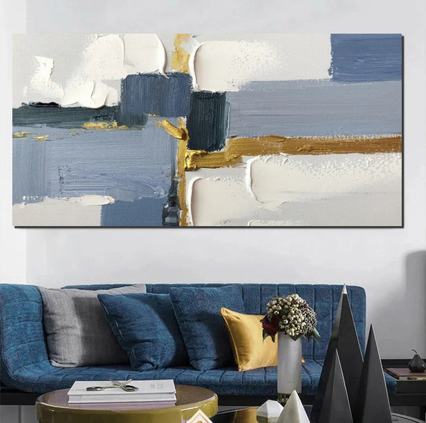 Modern Art Paintings for Dining Room, Abstract Acrylic Paintings on Canvas, Hand Painted Wall Art Paintings, Contemporary Canvas Artwork, Abstract Wall Art Paintings-LargePaintingArt.com