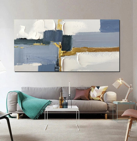 Abstract Acrylic Paintings on Canvas, Hand Painted Wall Art Paintings, Contemporary Canvas Artwork, Abstract Wall Art Paintings, Modern Art Paintings for Dining Room-LargePaintingArt.com