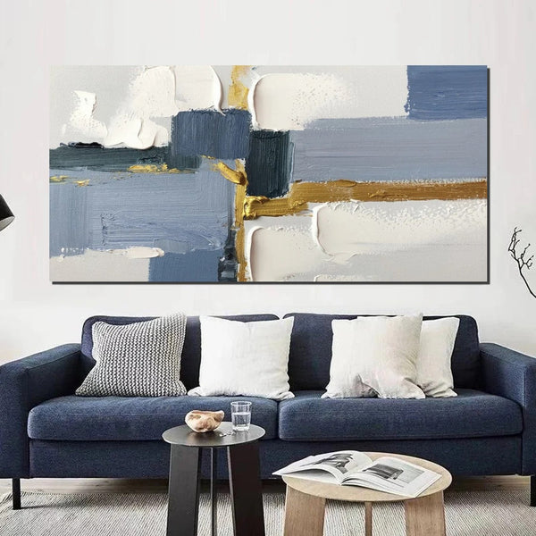 Abstract Acrylic Paintings on Canvas, Hand Painted Wall Art Paintings, Contemporary Canvas Artwork, Abstract Wall Art Paintings, Modern Art Paintings for Dining Room-LargePaintingArt.com