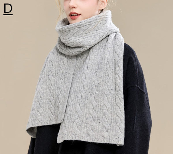 Christmas Gifts for Her, Holiday Scarf, Winter Wool Scarf, Warm Winter Scarf, Cold Weather Scarf, Fashion Scarf, Soft Cashmere Scarf for Women, Elegant Wool Scarves-LargePaintingArt.com