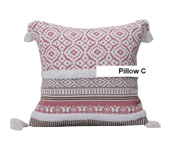 Geometric Modern Sofa Pillows for Bedroom, Square Pillows for Couch, Modern Decorative Pillow for Interior Design, Contemporary Decorative Pillow Covers-LargePaintingArt.com