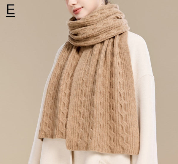 Soft Cashmere Scarf for Women, Elegant Wool Scarves, Christmas Gifts for Her, Holiday Scarf, Winter Wool Scarf, Warm Winter Scarf, Cold Weather Scarf, Fashion Scarf-LargePaintingArt.com