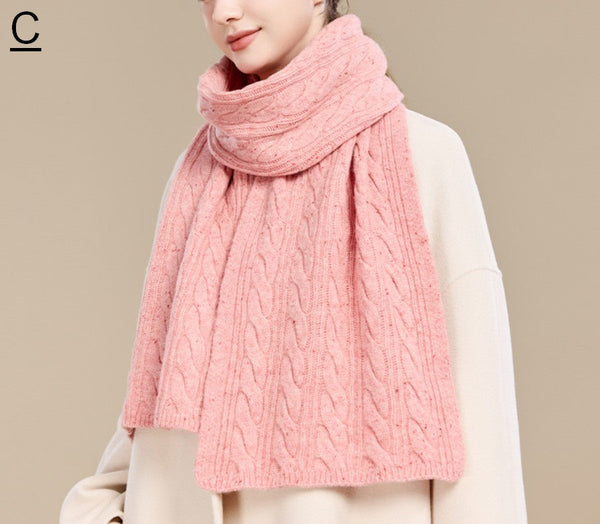 Christmas Gifts for Her, Holiday Scarf, Winter Wool Scarf, Warm Winter Scarf, Cold Weather Scarf, Fashion Scarf, Soft Cashmere Scarf for Women, Elegant Wool Scarves-LargePaintingArt.com