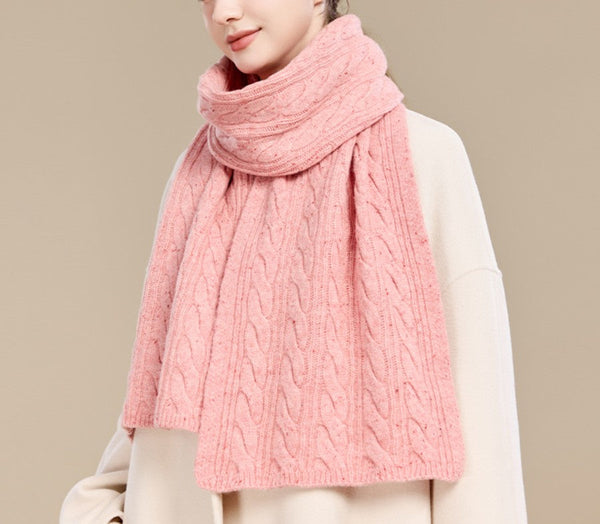 Christmas Gifts for Her, Holiday Scarf, Winter Wool Scarf, Warm Winter Scarf, Cold Weather Scarf, Fashion Scarf, Soft Cashmere Scarf for Women, Elegant Wool Scarves-LargePaintingArt.com