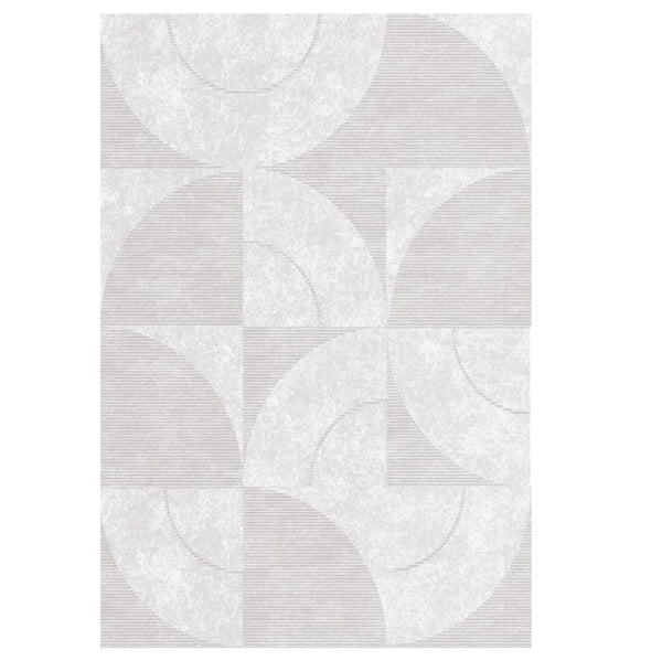 Abstract Contemporary Modern Rugs, Grey Modern Rugs for Living Room, Geometric Modern Rugs for Bedroom, Modern Rugs for Dining Room-LargePaintingArt.com