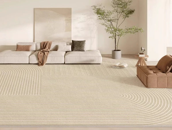 Oversized Modern Rug for Living Room, Soft Bedroom Floor Rugs, Extra Large Modern Rugs for Living Room, Geometric Contemporary Rugs for Dining Room-LargePaintingArt.com