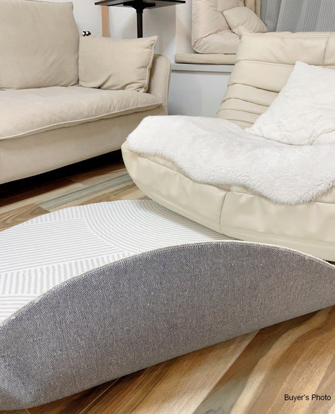 Geometric Carpets for Sale, Circular Rugs under Dining Room Table, Contemporary Round Rugs Next to Bed, Abstract Modern Rugs for Living Room-LargePaintingArt.com