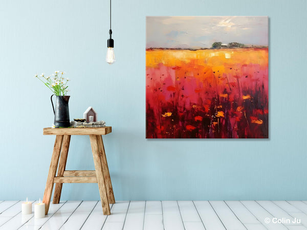 Contemporary Wall Art Paintings, Large Acrylic Paintings on Canvas, Abstract Landscape Paintings for Living Room, Landscape Canvas Art-LargePaintingArt.com
