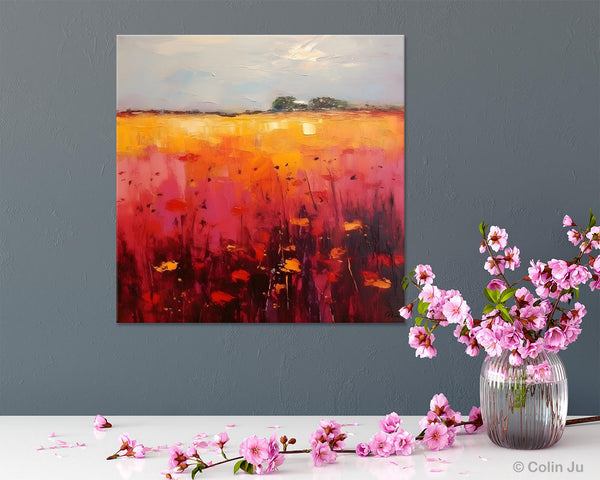 Contemporary Wall Art Paintings, Large Acrylic Paintings on Canvas, Abstract Landscape Paintings for Living Room, Landscape Canvas Art-LargePaintingArt.com