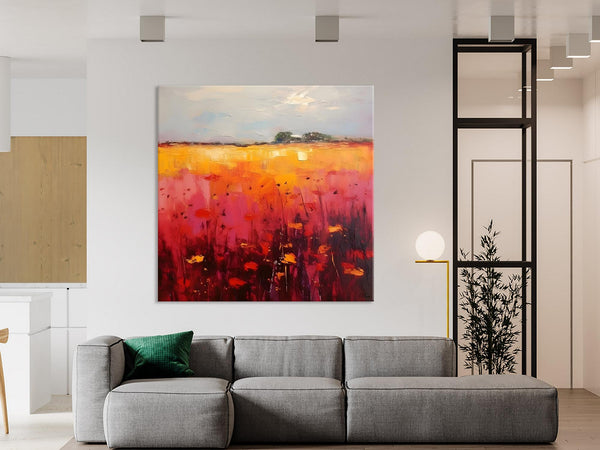 Contemporary Wall Art Paintings, Large Acrylic Paintings on Canvas, Abstract Landscape Paintings for Living Room, Landscape Canvas Art-LargePaintingArt.com