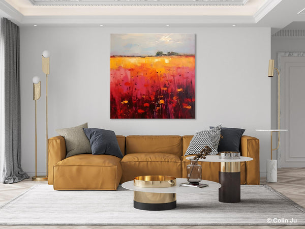 Contemporary Wall Art Paintings, Large Acrylic Paintings on Canvas, Abstract Landscape Paintings for Living Room, Landscape Canvas Art-LargePaintingArt.com
