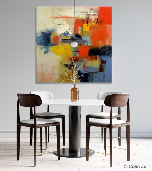 Abstract Wall Paintings, Contemporary Wall Art Paintings, Extra Large Paintings for Dining Room, Hand Painted Canvas Art, Original Artowrk-LargePaintingArt.com