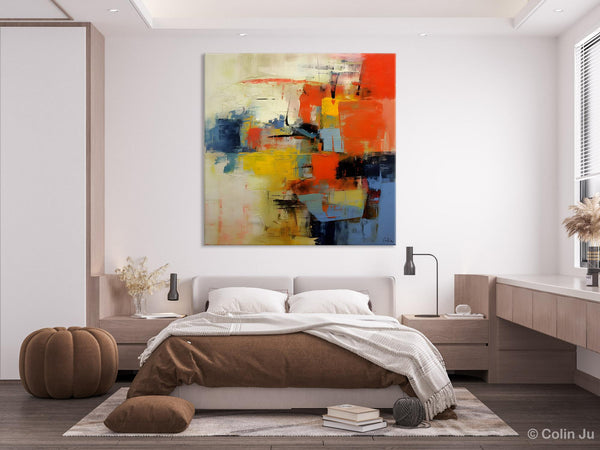 Abstract Wall Paintings, Contemporary Wall Art Paintings, Extra Large Paintings for Dining Room, Hand Painted Canvas Art, Original Artowrk-LargePaintingArt.com