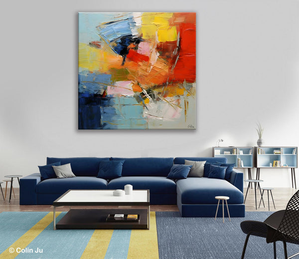 Oversized Canvas Paintings, Huge Wall Art Ideas for Living Room, Contemporary Acrylic Art, Original Abstract Art, Hand Painted Canvas Art-LargePaintingArt.com