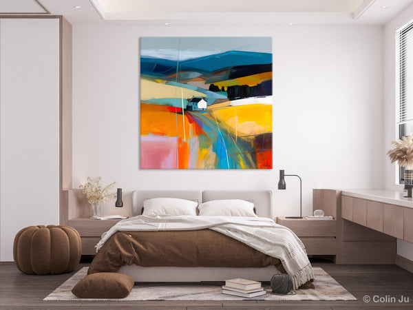 Contemporary Abstract Artwork, Acrylic Painting for Living Room, Oversized Wall Art Paintings, Original Modern Artwork on Canvas-LargePaintingArt.com