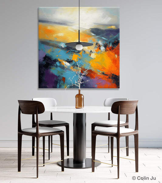 Acrylic Painting for Living Room, Heavy Texture Painting, Contemporary Abstract Artwork, Oversized Wall Art Paintings, Original Modern Paintings on Canvas-LargePaintingArt.com
