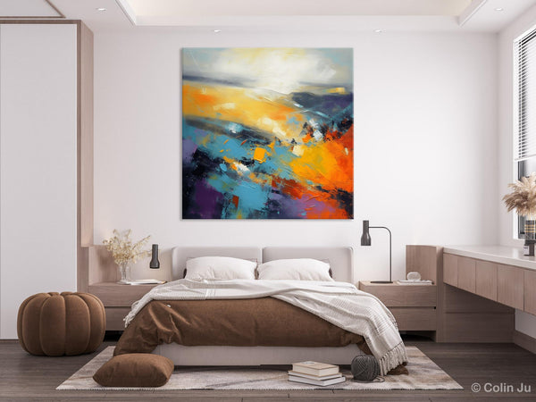 Acrylic Painting for Living Room, Heavy Texture Painting, Contemporary Abstract Artwork, Oversized Wall Art Paintings, Original Modern Paintings on Canvas-LargePaintingArt.com