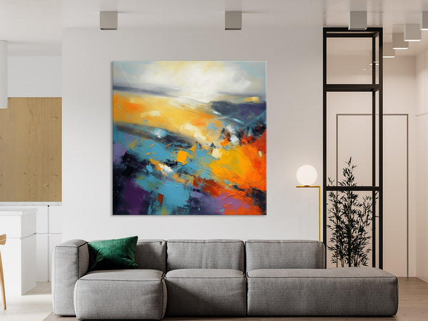 Acrylic Painting for Living Room, Heavy Texture Painting, Contemporary Abstract Artwork, Oversized Wall Art Paintings, Original Modern Paintings on Canvas-LargePaintingArt.com