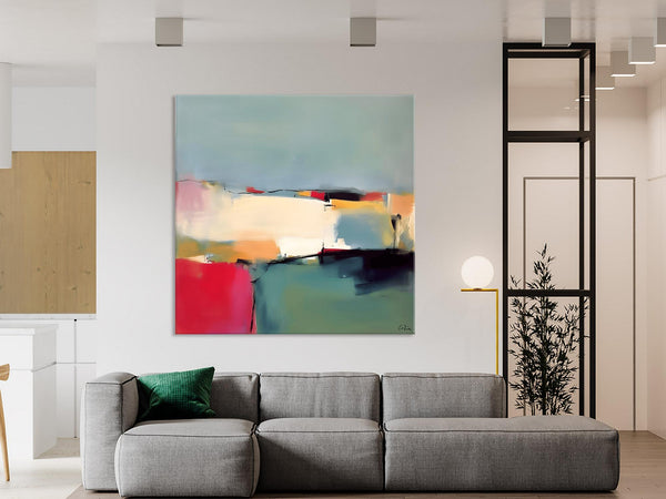 Contemporary Abstract Artwork, Acrylic Painting for Living Room, Oversized Wall Art Paintings, Original Modern Paintings on Canvas-LargePaintingArt.com