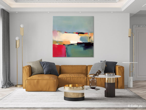 Contemporary Abstract Artwork, Acrylic Painting for Living Room, Oversized Wall Art Paintings, Original Modern Paintings on Canvas-LargePaintingArt.com