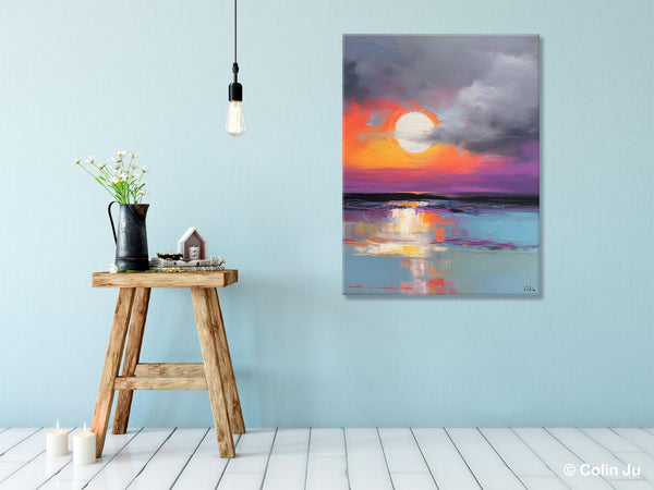 Contemporary Canvas Wall Art, Original Hand Painted Oil Paintings, Canvas Paintings Behind Sofa, Abstract Paintings for Bedroom, Buy Paintings Online-LargePaintingArt.com