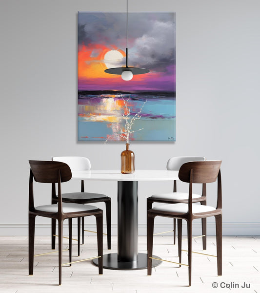 Contemporary Canvas Wall Art, Original Hand Painted Oil Paintings, Canvas Paintings Behind Sofa, Abstract Paintings for Bedroom, Buy Paintings Online-LargePaintingArt.com