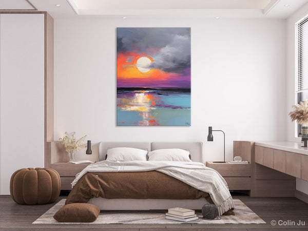 Contemporary Canvas Wall Art, Original Hand Painted Oil Paintings, Canvas Paintings Behind Sofa, Abstract Paintings for Bedroom, Buy Paintings Online-LargePaintingArt.com