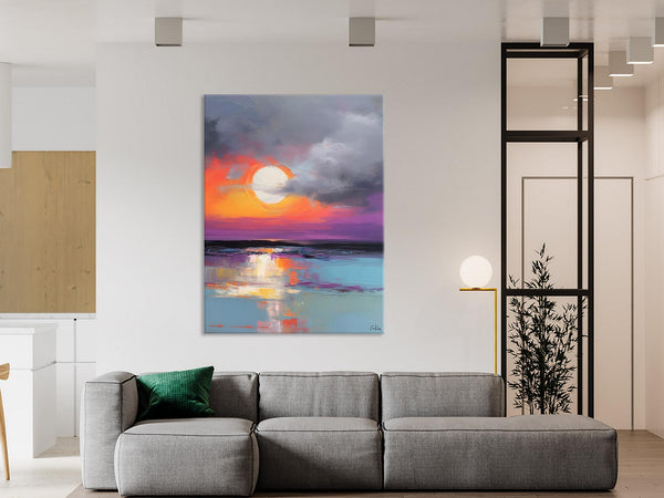 Contemporary Canvas Wall Art, Original Hand Painted Oil Paintings, Canvas Paintings Behind Sofa, Abstract Paintings for Bedroom, Buy Paintings Online-LargePaintingArt.com