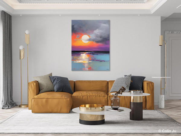 Contemporary Canvas Wall Art, Original Hand Painted Oil Paintings, Canvas Paintings Behind Sofa, Abstract Paintings for Bedroom, Buy Paintings Online-LargePaintingArt.com