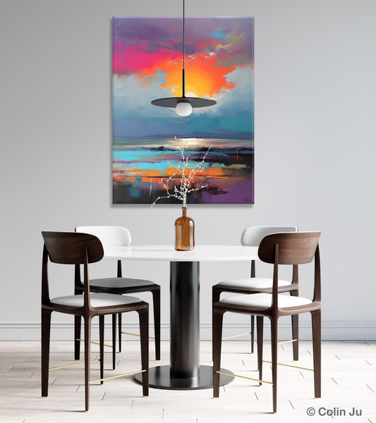Original Hand Painted Oil Paintings, Canvas Paintings Behind Sofa, Contemporary Canvas Wall Art, Abstract Paintings for Bedroom, Buy Paintings Online-LargePaintingArt.com