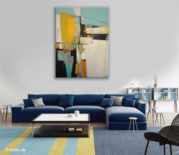 Large Paintings for Living Room, Hand Painted Acrylic Painting, Bedroom Wall Art Paintings, Original Modern Contemporary Art, Abstract Paintings for Dining Room-LargePaintingArt.com