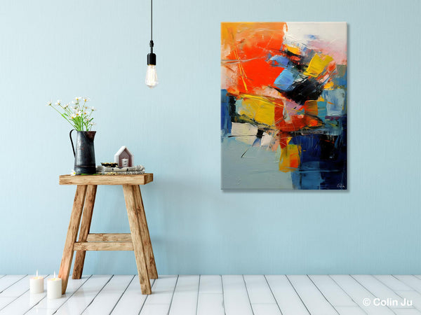 Large Canvas Art Ideas, Large Painting for Living Room, Original Contemporary Acrylic Art Painting, Buy Large Paintings Online, Simple Modern Art-LargePaintingArt.com