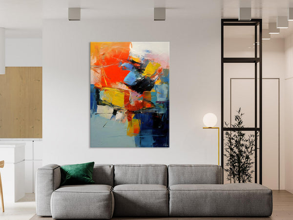 Large Canvas Art Ideas, Large Painting for Living Room, Original Contemporary Acrylic Art Painting, Buy Large Paintings Online, Simple Modern Art-LargePaintingArt.com