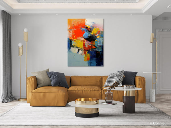 Large Canvas Art Ideas, Large Painting for Living Room, Original Contemporary Acrylic Art Painting, Buy Large Paintings Online, Simple Modern Art-LargePaintingArt.com