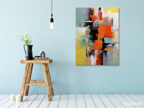 Abstract Canvas Painting, Modern Paintings for Living Room, Huge Painting for Sale, Original Hand Painted Wall Art-LargePaintingArt.com