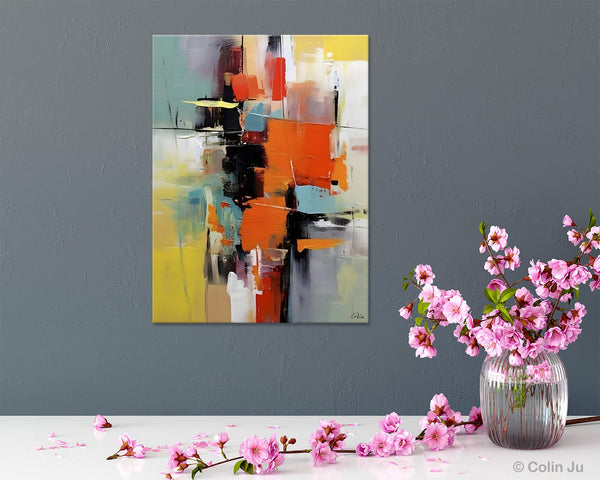 Abstract Canvas Painting, Modern Paintings for Living Room, Huge Painting for Sale, Original Hand Painted Wall Art-LargePaintingArt.com