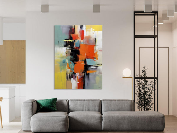 Abstract Canvas Painting, Modern Paintings for Living Room, Huge Painting for Sale, Original Hand Painted Wall Art-LargePaintingArt.com