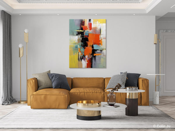 Abstract Canvas Painting, Modern Paintings for Living Room, Huge Painting for Sale, Original Hand Painted Wall Art-LargePaintingArt.com