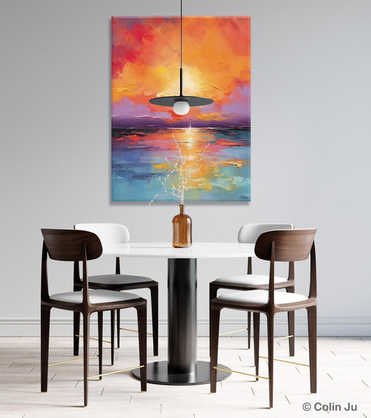 Modern Landscape Paintings, Oversized Contemporary Canvas Paintings, Extra Large Canvas Painting for Living Room, Original Canvas Wall Art-LargePaintingArt.com