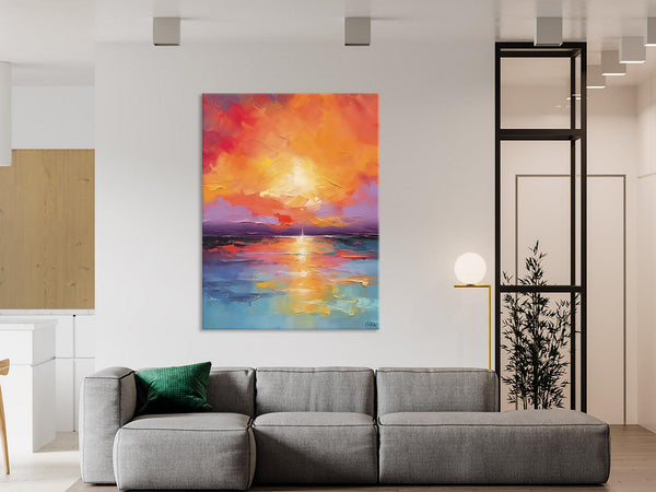 Modern Landscape Paintings, Oversized Contemporary Canvas Paintings, Extra Large Canvas Painting for Living Room, Original Canvas Wall Art-LargePaintingArt.com