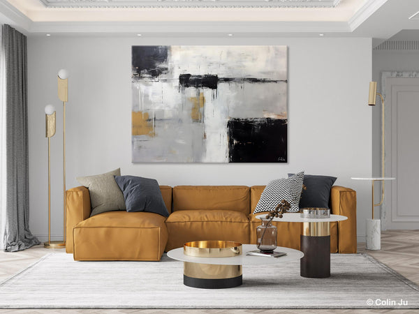 Contemporary Acrylic Paintings, Extra Large Painting on Canvas, Large Original Abstract Wall Art, Large Canvas Paintings for Bedroom-LargePaintingArt.com