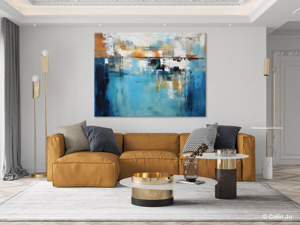 Contemporary Canvas Art, Heavy Texture Canavas Art, Original Modern Wall Paintings, Abstract Painting for Bedroom, Modern Acrylic Artwork-LargePaintingArt.com