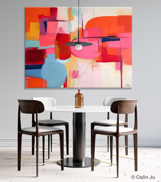 Acrylic Paintings Behind Sofa, Abstract Paintings for Bedroom, Original Hand Painted Canvas Art, Contemporary Canvas Wall Art, Buy Paintings Online-LargePaintingArt.com