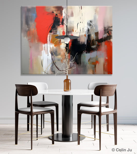 Large Wall Art Paintings Behind Sofa, Acrylic Paintings on Canvas, Original Acrylic Paintings, Modern Canvas Paintings, Hand Painted Canvas Art-LargePaintingArt.com