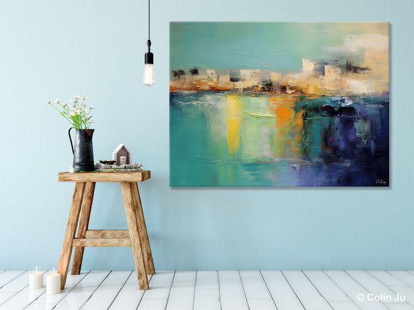 Contemporary Canvas Wall Art, Original Hand Painted Canvas Art, Acrylic Paintings Behind Sofa, Abstract Paintings for Bedroom, Buy Paintings Online-LargePaintingArt.com