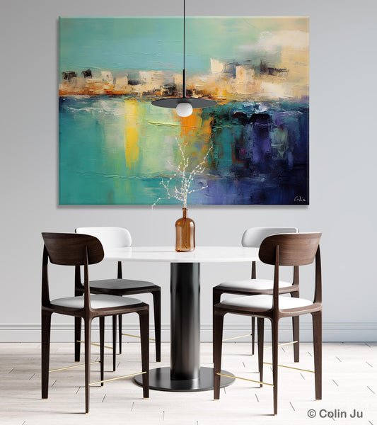 Contemporary Canvas Wall Art, Original Hand Painted Canvas Art, Acrylic Paintings Behind Sofa, Abstract Paintings for Bedroom, Buy Paintings Online-LargePaintingArt.com