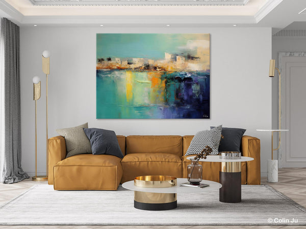 Contemporary Canvas Wall Art, Original Hand Painted Canvas Art, Acrylic Paintings Behind Sofa, Abstract Paintings for Bedroom, Buy Paintings Online-LargePaintingArt.com