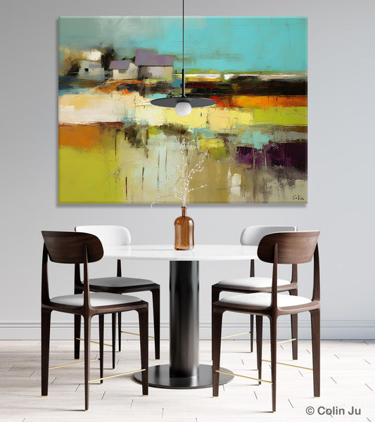 Simple Abstract Art, Landscape Canvas Painting, Bedroom Wall Art Paintings, Acrylic Painting on Canvas, Large Original Canvas Painting-LargePaintingArt.com