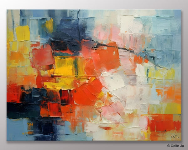 Simple Abstract Painting for Dining Room, Modern Paintings for Living Room, Original Contemporary Modern Art Paintings, Bedroom Wall Art Ideas-LargePaintingArt.com